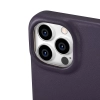 iCarer CE Premium Leather Folio Case skórzane etui iPhone 14 Pro z klapką magnetyczne MagSafe ciemnofioletowy (WMI14220714-DP)
