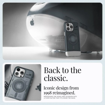 Etui Spigen Classic C1 Mag z MagSafe na iPhone 15 Pro - grafitowe