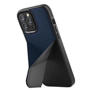 Etui UNIQ Transforma Magclick Charging na iPhone 14 Pro - niebieskie