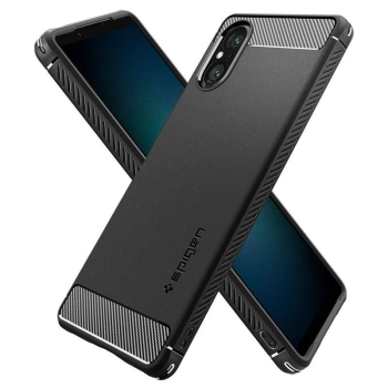 Etui Spigen Rugged Armor na Sony Xperia 5 V - czarny mat