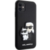 Etui Karl Lagerfeld Saffiano Karl&Choupette na iPhone 11 / Xr - czarne