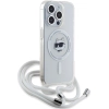 Etui Karl Lagerfeld IML Choupette Head & Cord MagSafe na iPhone 15 Pro - przezroczyste