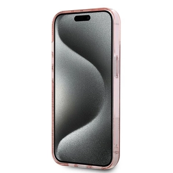 Etui Karl Lagerfeld IML Choupette Head & Monogram na iPhone 13 - różowe