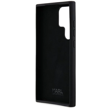 Etui Karl Lagerfeld Silicone Ikonik Metal Pin na Samsung Galaxy S24 Ultra - czarne