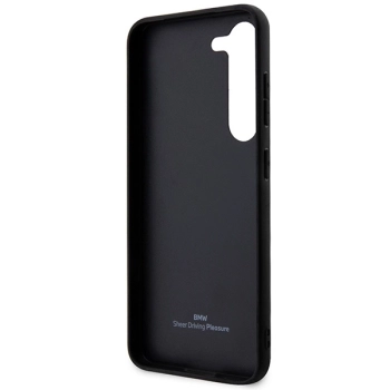 Etui BMW Leather Textured & Stripe na Samsung Galaxy S23+ - czarne
