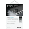 Szkło UNIQ Optix Aluminium Camera Lens Protector na obiektyw aparatu iPhone 14 Pro / 14 Pro Max z aplikatorem - srebrne