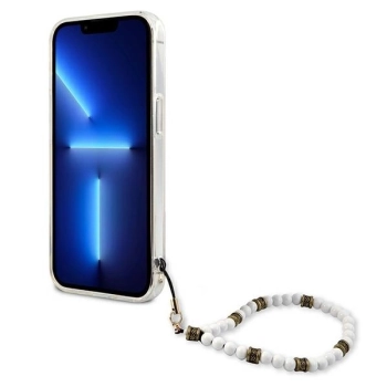 Etui Guess White Pearl na iPhone 13 Pro Max - przezroczyste