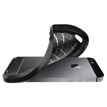 Etui Spigen Rugged Armor na iPhone 5S / SE - czarne