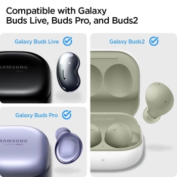 Etui Spigen Urban Fit na Samsung Galaxy Buds 2 Pro / 2 / Live / Pro - różowo-złote