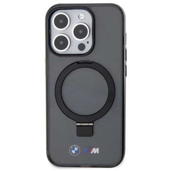 Etui BMW Ring Stand M Collection MagSafe na iPhone 15 Pro Max - czarne