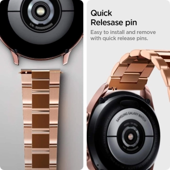 Pasek Spigen Modern Fit na Samsung Galaxy Watch 4 / 5 / 5 Pro / 6 - różowo-złoty