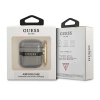 Etui Guess Strap Collection na AirPods 1/2 - czarne