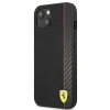 Etui Ferrari On Track Carbon Stripe na iPhone 13 mini - czarne