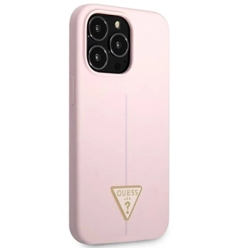 Etui Guess Silicone Triangle na iPhone 13 Pro Max - fioletowe