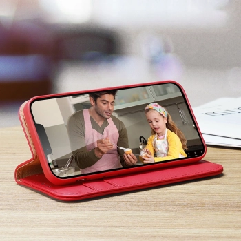 Etui z portfelem Dux Ducis Hivo z blokadą RFID do iPhone 15 Plus - czarne