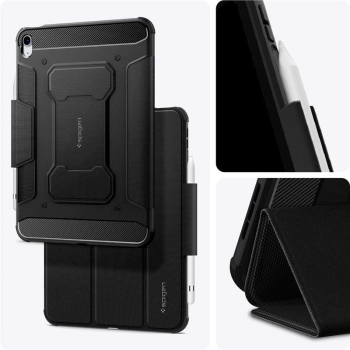 Etui Spigen Rugged Armor Pro na iPad Air 4 2020 / 5 2022 - czarne