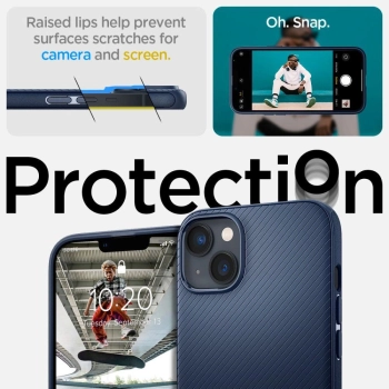 Etui Spigen Mag Armor na iPhone 14 - niebieskie