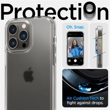 Etui Spigen Ultra Hybrid na iPhone 14 Pro Max - matowo-przezroczyste