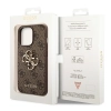 Etui Guess 4G Big Metal Logo na iPhone 14 Pro Max - brązowe