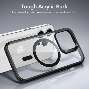 Etui ESR Classic Hybrid Halolock z MagSafe na iPhone 14 Pro Max - przezroczysto-czarne