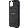 Etui Guess 4G Collection Leather Metal Logo MagSafe na iPhone 15 Plus / 14 Plus - czarne