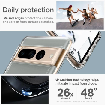 Etui Spigen Ultra Hybrid na Google Pixel 7 Pro - przezroczyste