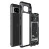 Etui Spigen Ultra Hybrid na Google Pixel 8 - ciemnoszare (wzór Zero One)