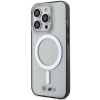 Etui BMW Silver Ring MagSafe na iPhone 15 Pro - przezroczyste