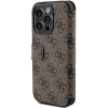Etui Guess 4G Metal Logo na iPhone 15 Pro - brązowe