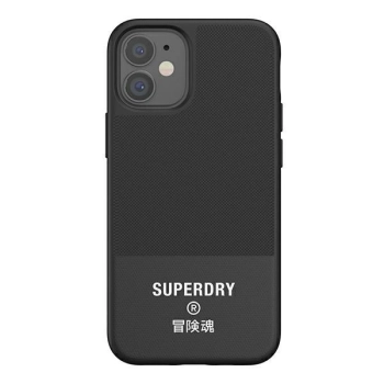 Etui SuperDry Moulded Canvas na iPhone 12 mini - czarne