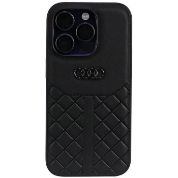 Etui Audi Genuine Leather na iPhone 14 Pro - czarne