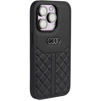 Etui Audi Genuine Leather na iPhone 14 Pro - czarne
