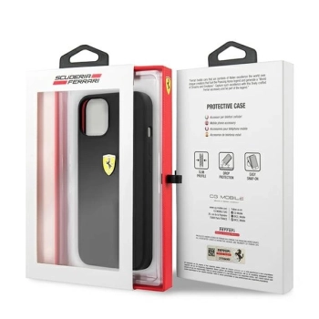 Etui Ferrari Silicone na iPhone 13 mini - czarne