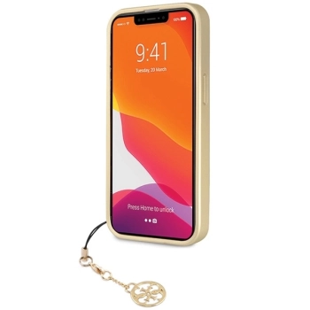 Etui Guess 4G Charms Collection na iPhone 14 Pro Max - szare