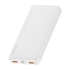 Baseus Bipow powerbank z szybkim ładowaniem 10000mAh 20W biały (Overseas Edition) + kabel USB-A - Micro USB 0.25m biały (PPBD050502)