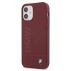 Etui BMW Silicone Signature Logo na iPhone 12 mini - czerwone