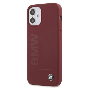 Etui BMW Silicone Signature Logo na iPhone 12 mini - czerwone