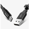 Baseus Nimble płaski kabel przewód USB / USB-C z uchwytem 2A 0,23M czarny (CATMBJ-01)