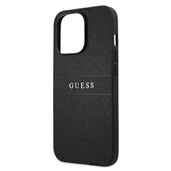 Etui Guess Saffiano Strap na iPhone 13 Pro / iPhone 13 - czarne