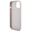 Etui Guess 4G Metal Gold Logo na iPhone 15 Plus - różowe