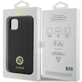 Etui Guess Silicone Logo Strass 4G na iPhone 11 / Xr - czarne