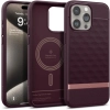 Etui Caseology Parallax Mag z MagSafe na iPhone 15 Pro Max - burgundowe