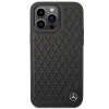 Etui Mercedes Leather Stars Pattern na iPhone 14 Pro Max - czarne
