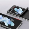 Skórzane etui Samsung Galaxy Z Flip5 5G z klapką portfel pokrowiec na tył Dux Ducis Bril - czarne