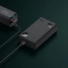 Baseus Adaman2 powerbank z wyświetlaczem cyfrowym 20000mAh 30W 2 x USB / 1x USB Typ C Power Delivery Quick Charge SCP, Oppo Super VOOC czarny (PPAD050