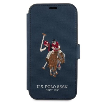 Etui U.S. Polo Assn. Embroidery Collection na iPhone 12 Pro Max - granatowe