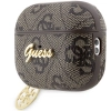 Etui Guess 4G Charm Collection na AirPods Pro 2 - brązowe