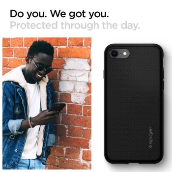 Etui Spigen Liquid Air na iPhone 7 / 8 / SE 2020 / SE 2022 - czarne
