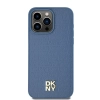 Etui DKNY Leather Monogram Pattern Metal Logo MagSafe na iPhone 15 Pro Max - niebieskie