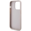 Etui Guess 4G Metal Gold Logo na iPhone 15 Pro - różowe